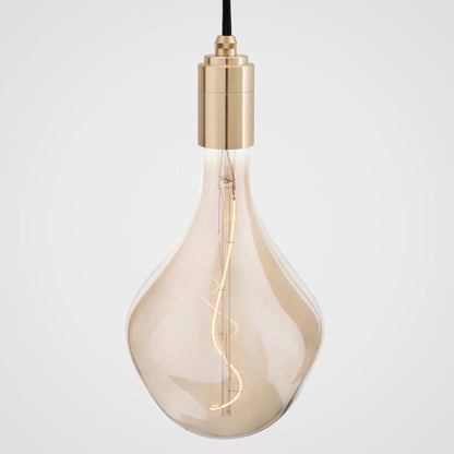 Nine Pendant in Brass + Voronoi II