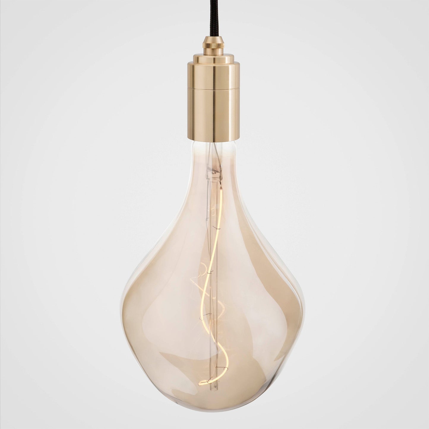 Linear Triple Pendant in Brass + Voronoi II