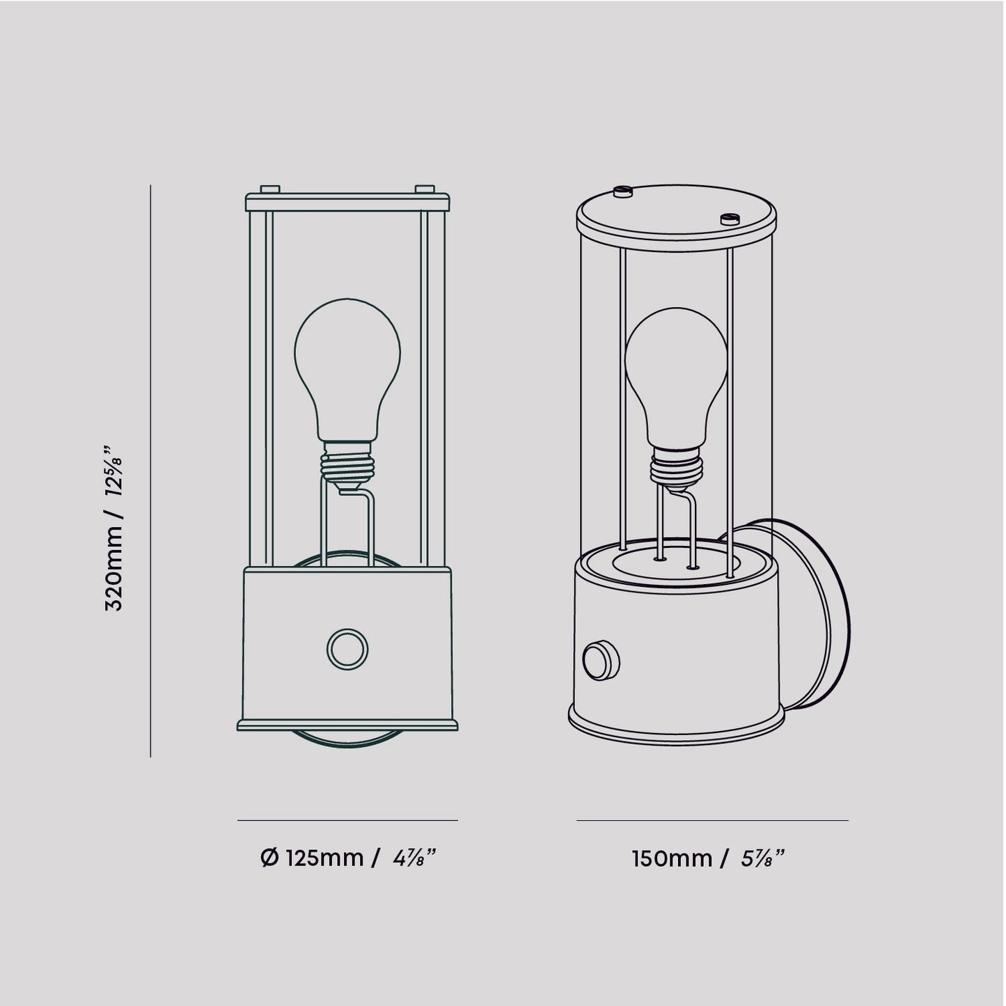 The Muse Wall Light in Hackles Black