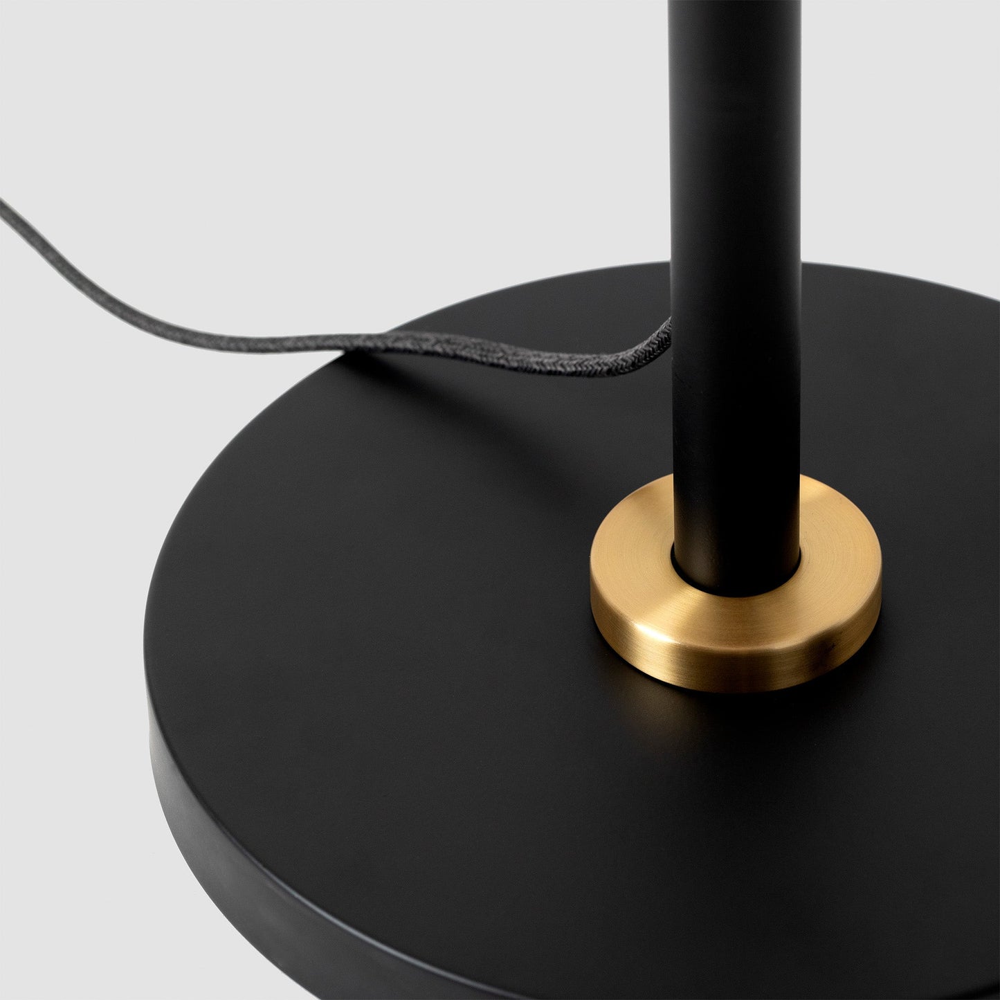Poise Adjustable Floor Lamp in Brass + Sphere V