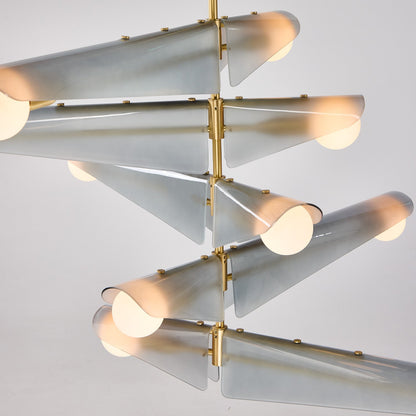 Sycamore Chandelier 5 Tiers in Dawn Grey