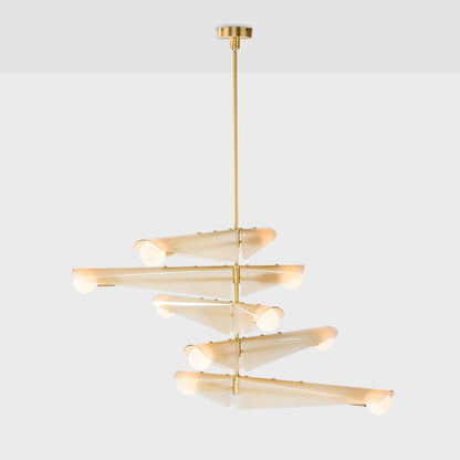 Sycamore Chandelier 5 Tiers in Dusk Pink