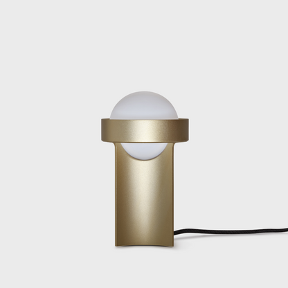 Loop Table Lamp in Gold + Sphere III