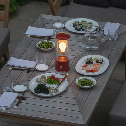 The Muse Portable Lamp in Pomona Red Bundle