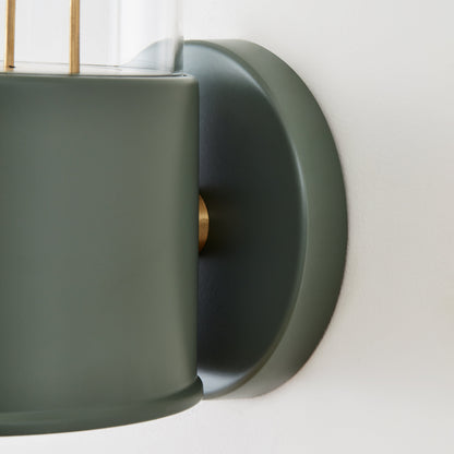 The Muse Wall Light in Pleasure Garden Green