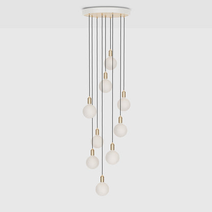 Nine Pendant in Brass + Sphere IV