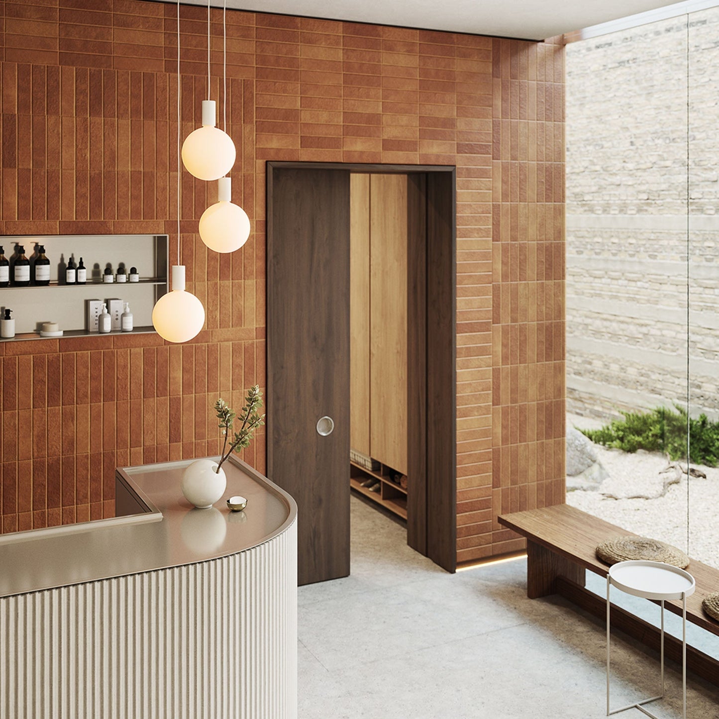 Alumina Triple Pendant + Sphere V