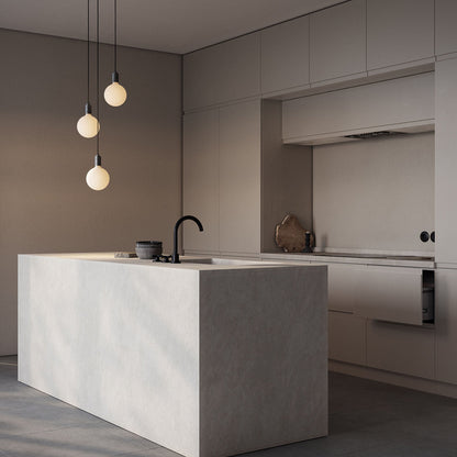 Triple Pendant in Graphite + Sphere IV