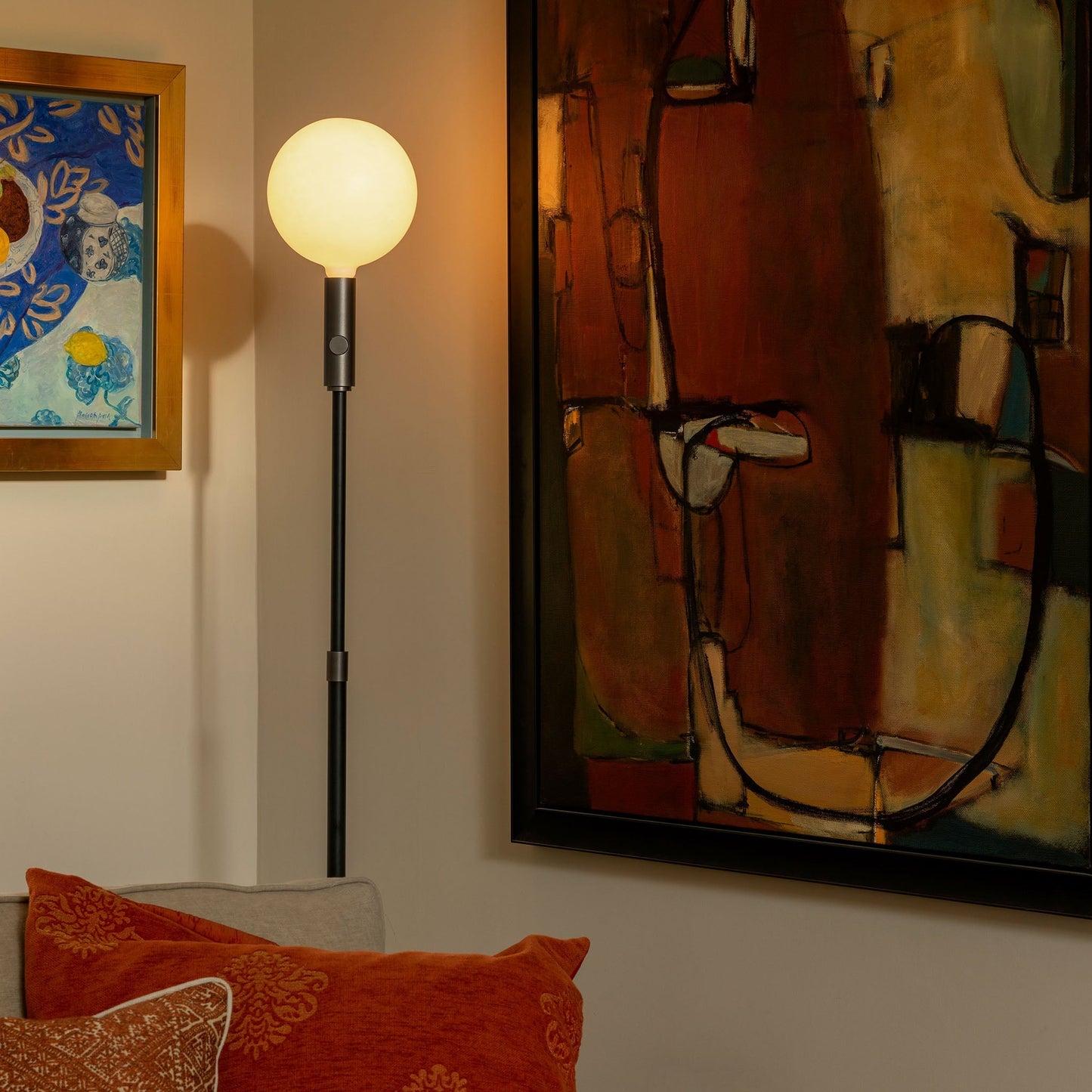 Poise Adjustable Floor Lamp in Graphite