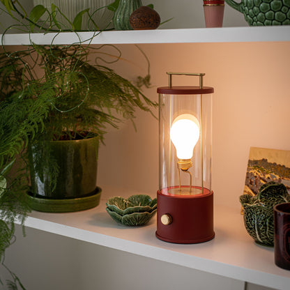 The Muse Portable Lamp in Pomona Red