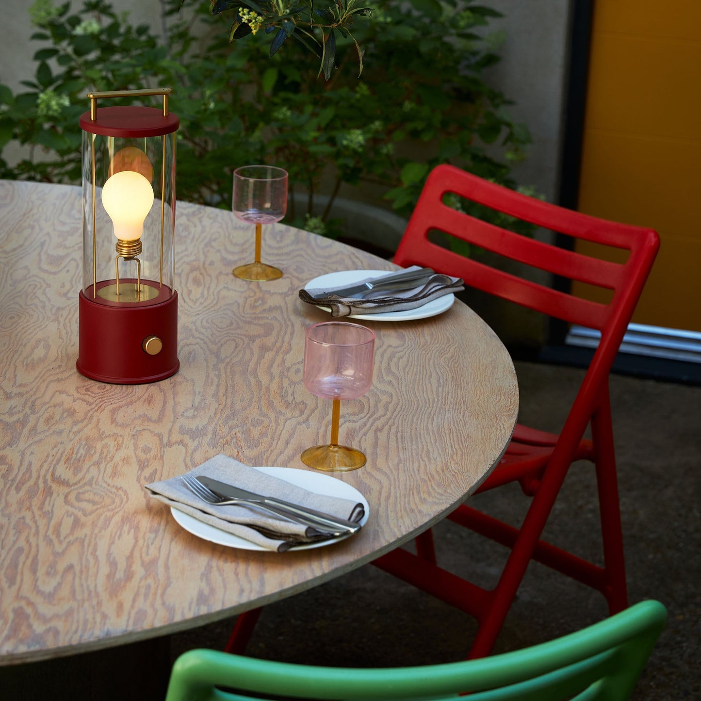 The Muse Portable Lamp in Pomona Red