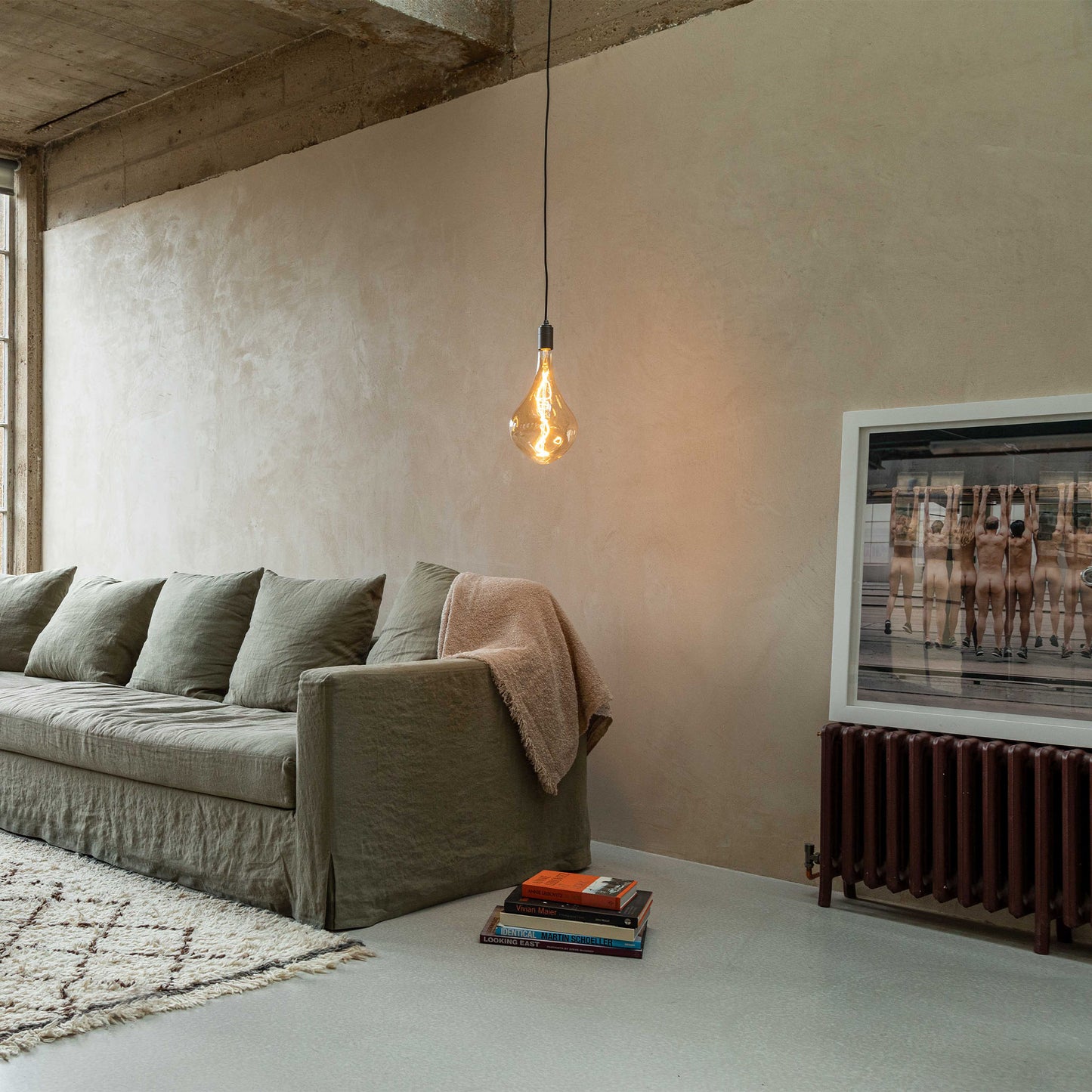 Voronoi III Plug-In Pendant in Brass